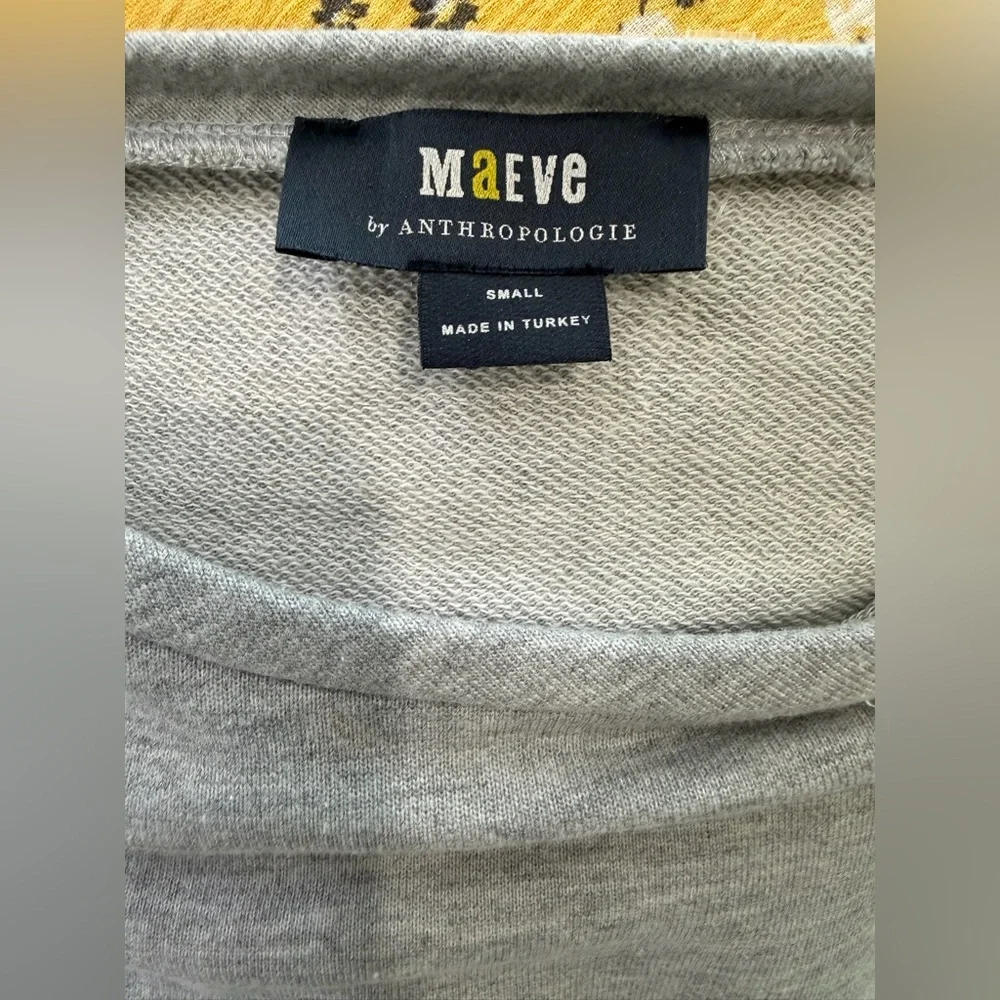 Maeve Anthropologie Stripe Tape Twofer Blouse S - Picture 6 of 6